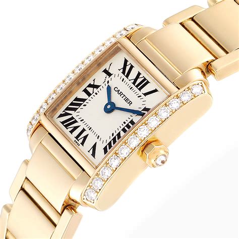 cartier tank diamant|cartier tank francaise diamond watch.